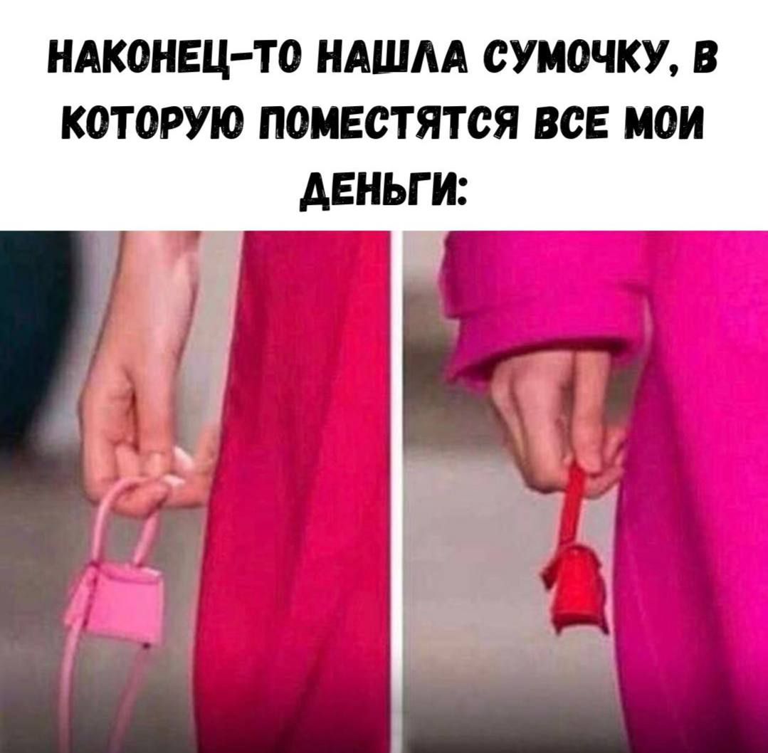 НАКОНЕЦ-ТО НАШЛА СУМОЧКУ, В КОТОРУЮ ПОМЕСТЯТСЯ ВСЕ МОИ ДЕНЬГИ: