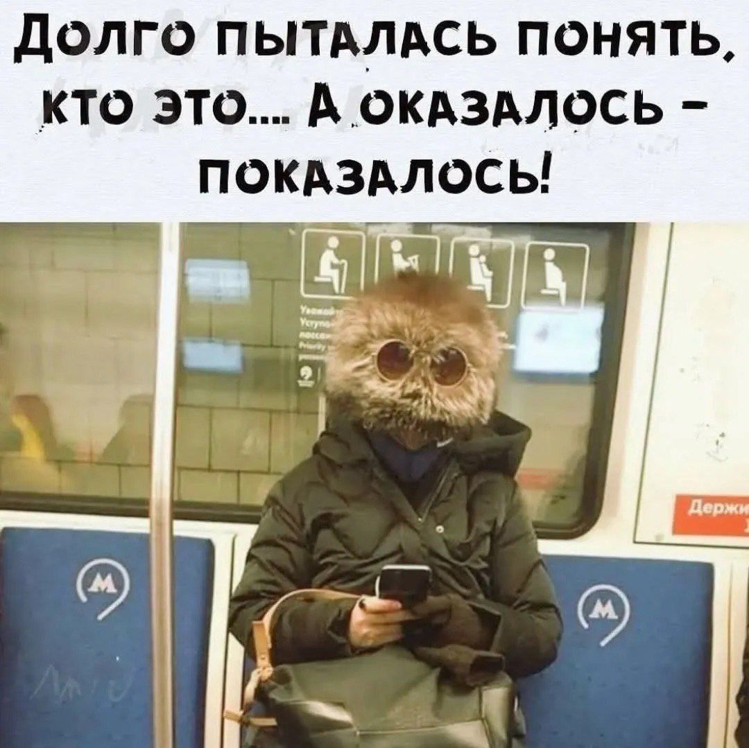 Долго пыталась понять, кто это... А оказалось - показалось!