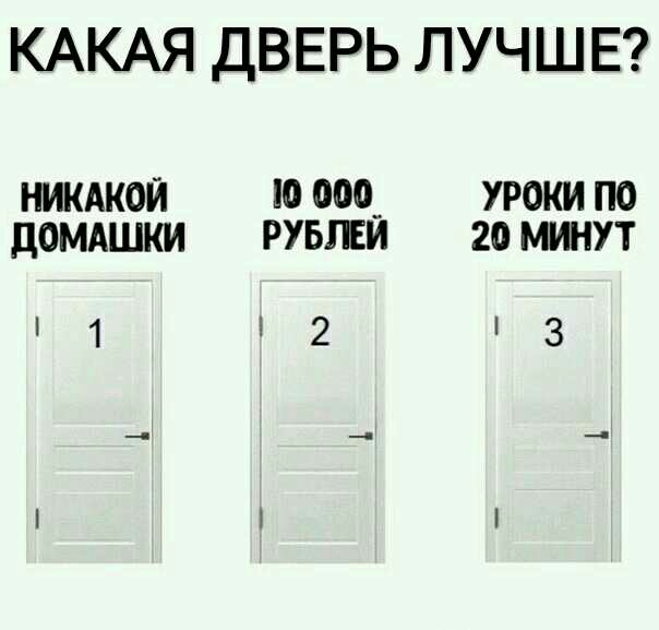 КАКАЯ ДВЕРЬ ЛУЧШЕ НИКАКОЙ 10 ООО_ УРОКИ ПО дОМАШКИ РУБЛЕИ 2О МИНУТ