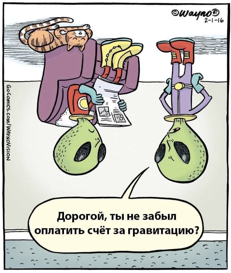 Дорогой ты не забыл оплатить счёт за гравитацию