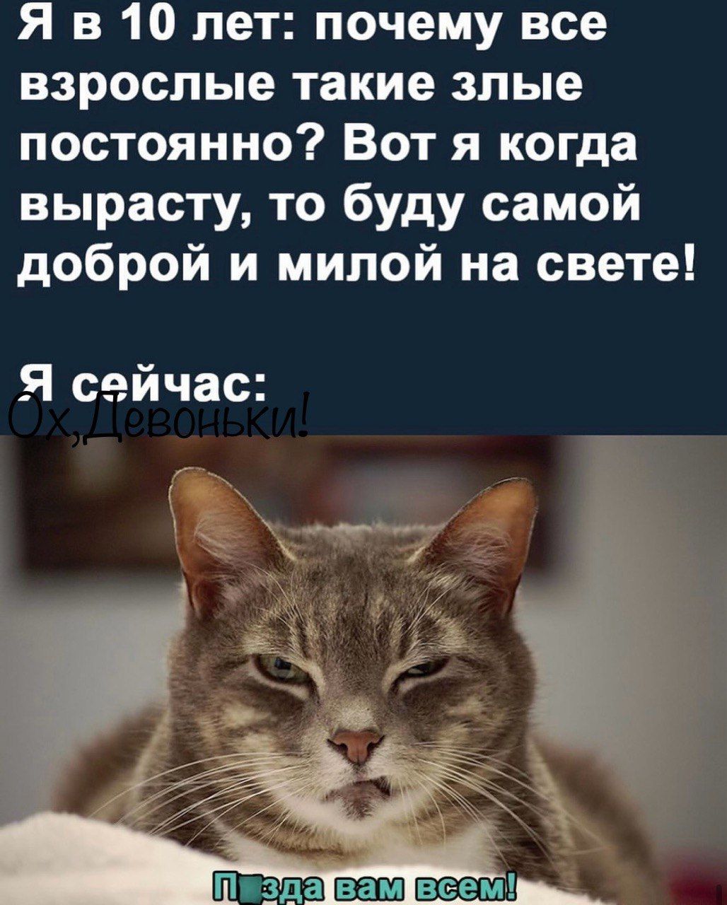 Я в 10 лет почему все взрослые такие злые постоянно Вот я когда вырасту то буду самой доброй и милой на свете Я сейчас