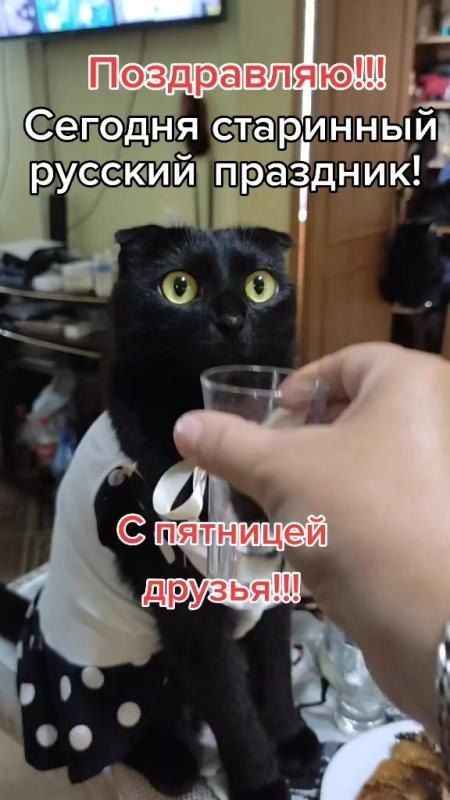 Поздравляю!!! Сегодня старинный русский праздник! С пятницей друзья!!!
