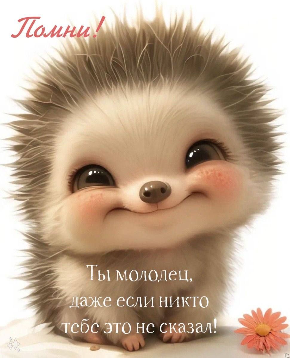 Помни!
Ты молодец, даже если никто тебе это не сказал!