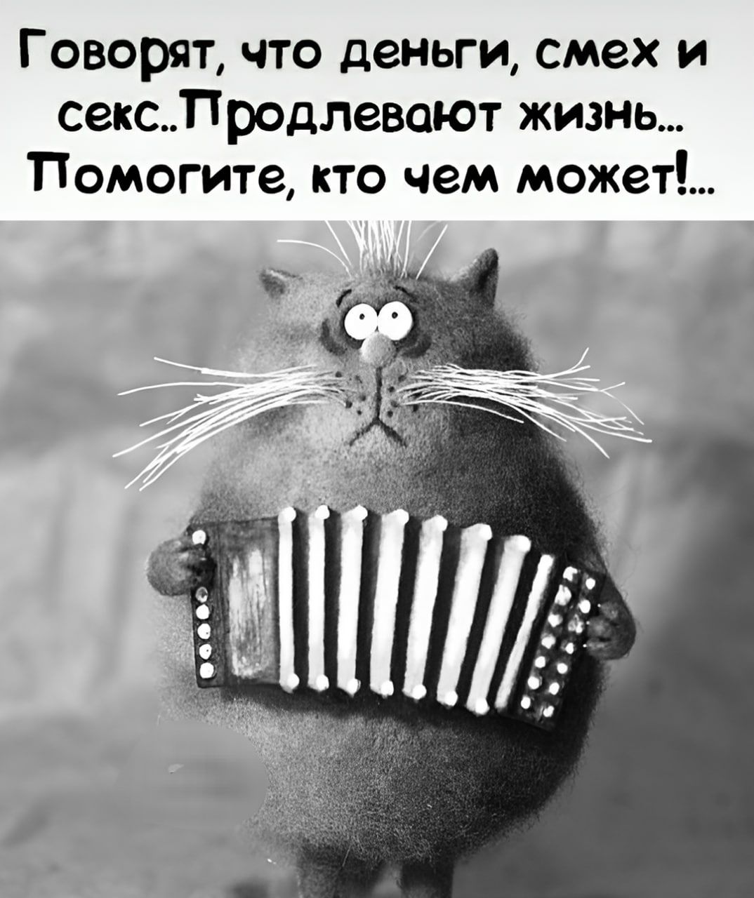 Говорят, что деньги, смех и секс.. Продлевают жизнь... Помогите, кто чем может!...