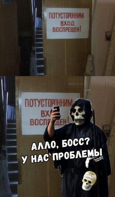 Посторонним вход воспрещён! Алло, босс? У нас проблемы!