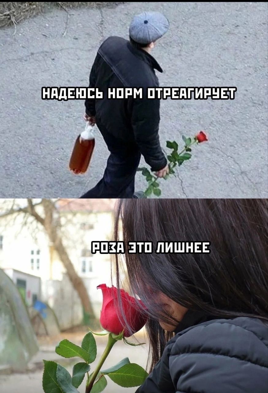 Надеюсь, норм отреагирует. Роза это лишнее.