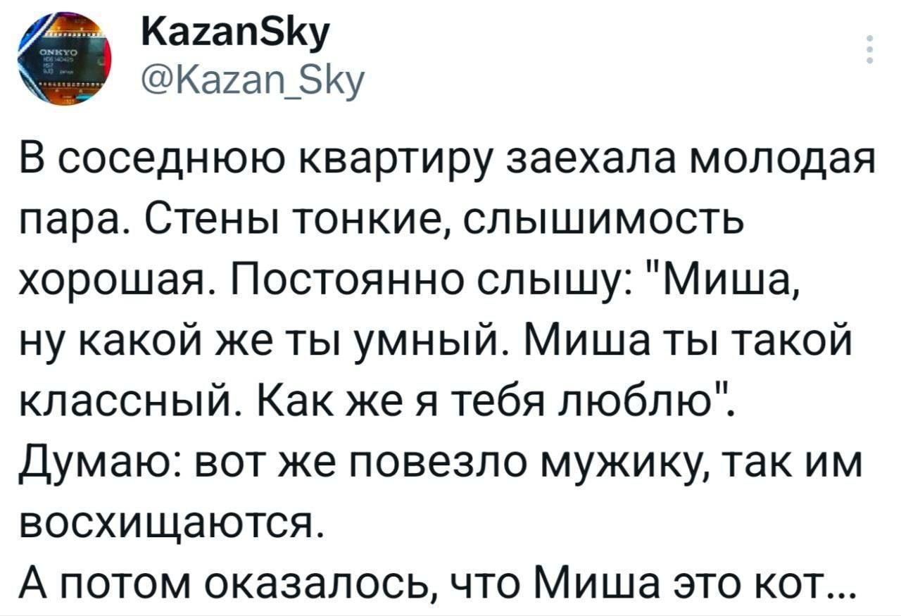 В соседнюю квартиру заехала молодая пара. Стены тонкие, слышимость хорошая. Постоянно слышу: 