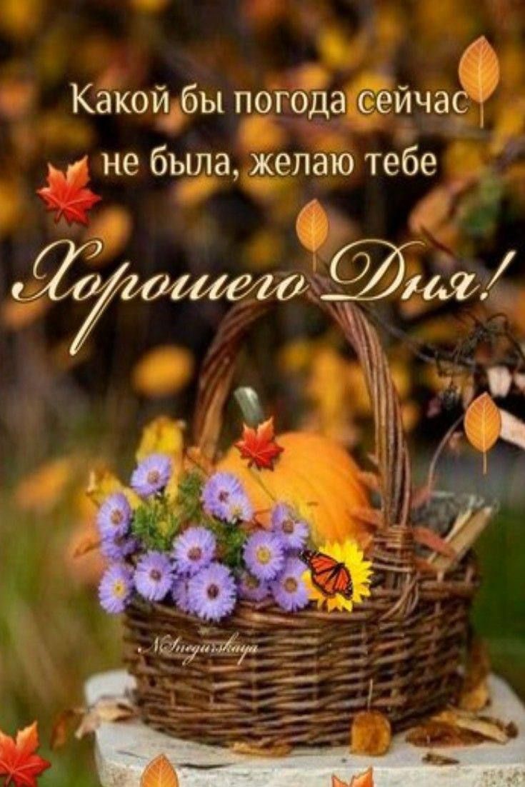Какой бы погода сейчас не была, желаю тебе Хорошего Дня!
