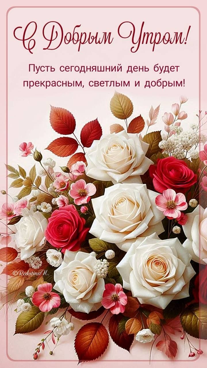 С Добрым Утром!
Пусть сегодняшний день будет прекрасным, светлым и добрым!
