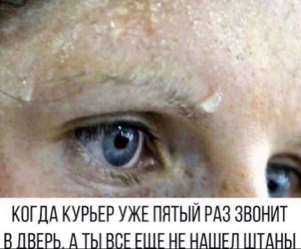 КОГДА КУРЬЕР УЖЕ ПЯТЫЙ РАЗ ЗВОНИЛ В ДВЕРЬ, А ТЫ ВСЕ ЕЩЕ НЕ НАШЕЛ ШТАНЫ