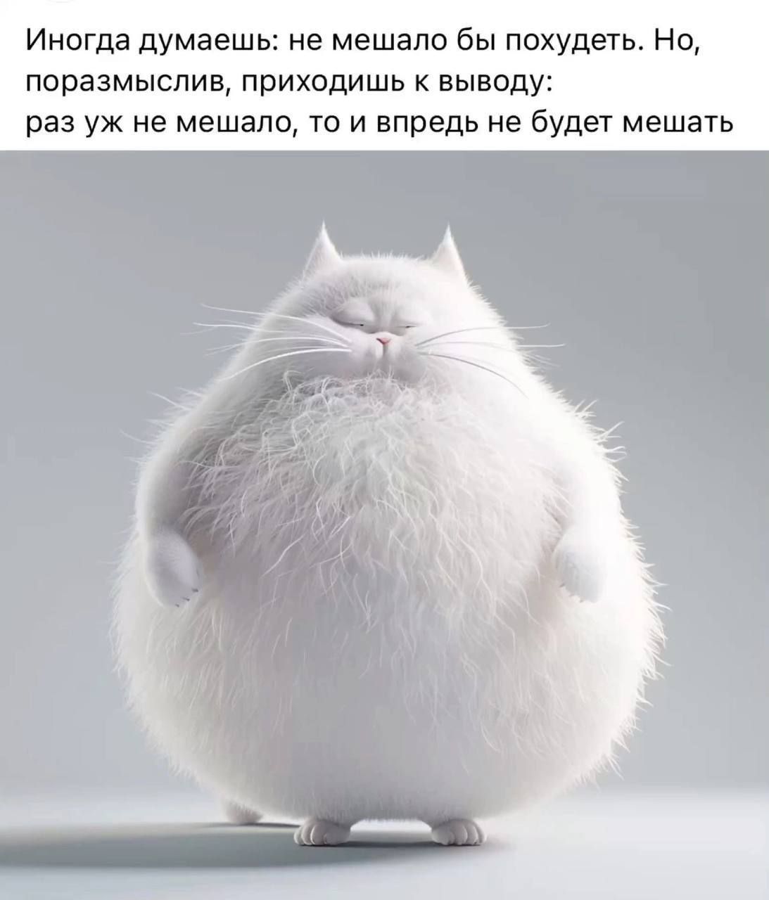 Иногда думаешь: не мешало бы похудеть. Но, поразмыслив, приходишь к выводу: раз уж не мешало, то и вперед не будет мешать