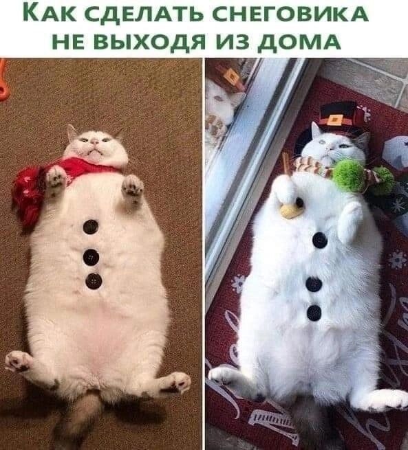 Как сделать снеговика не выходя из дома