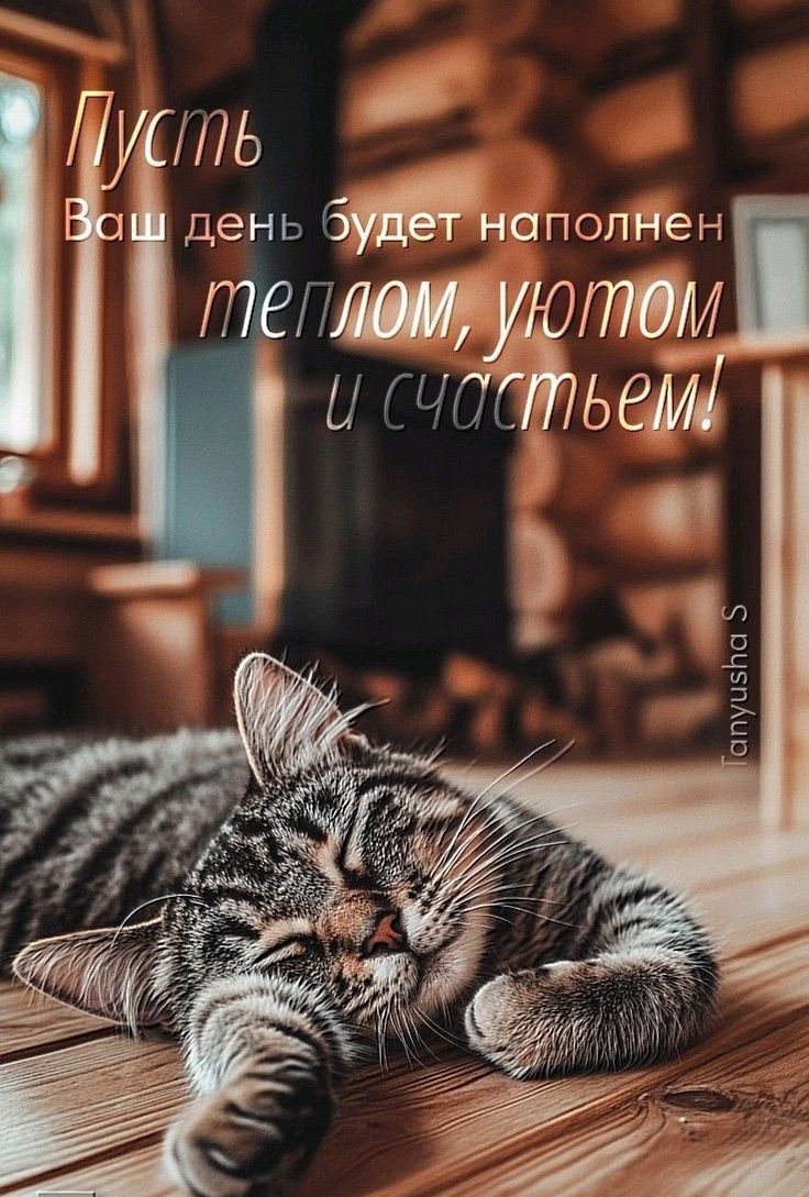 Пусть Ваш день будет наполнен теплом, уютом и счастьем!