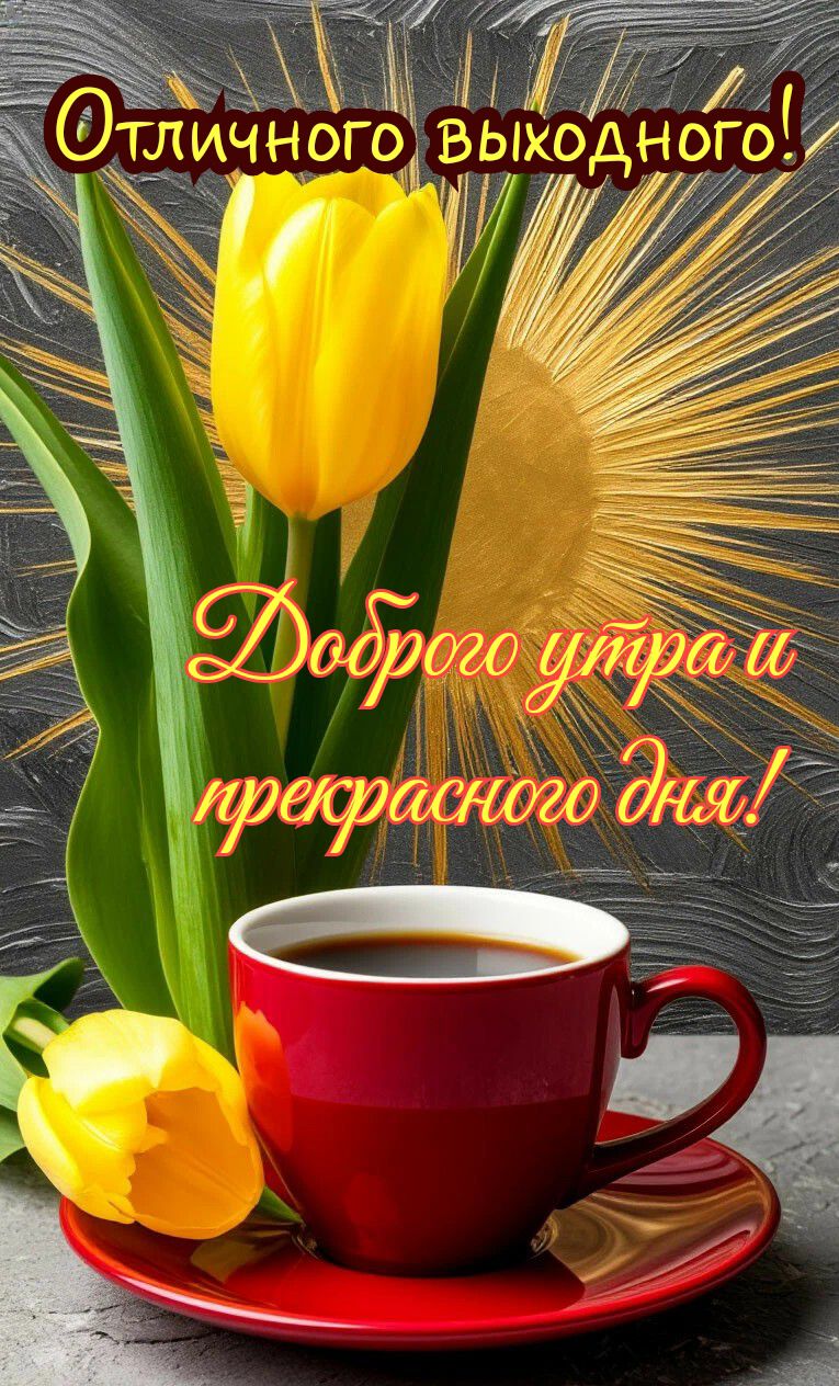 Отличного выходного! Доброго утра и прекрасного дня!