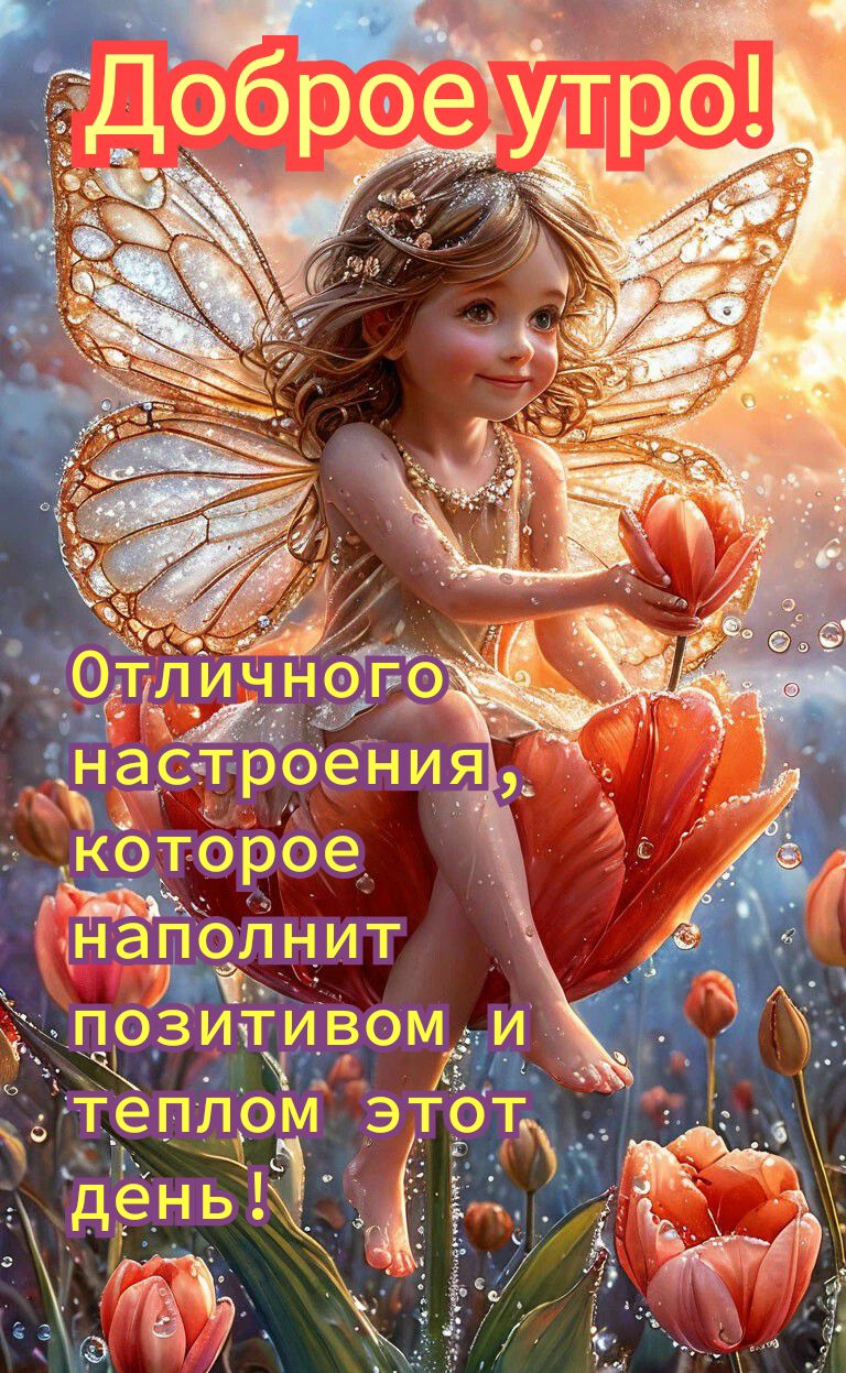 Доброе утро!
Отличного настроения, которое наполнит позитивом и теплом этот день!