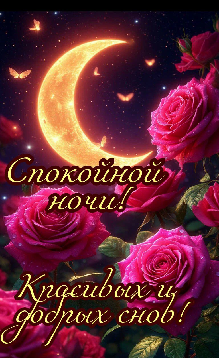 Спокойной ночи! Красивых и добрых снов!
