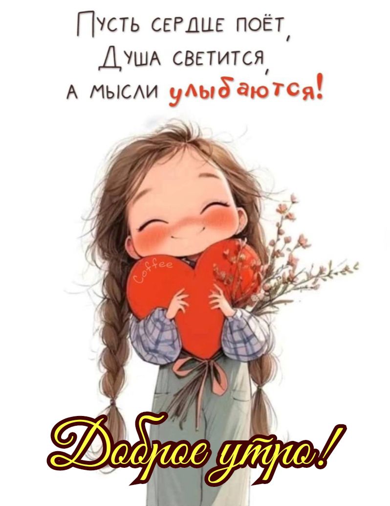 Пусть сердце поёт, Душа светится, а мысли улыбаются! Доброе утро!