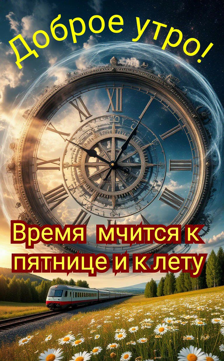 Доброе утро! Время мчится к пятнице и к лету