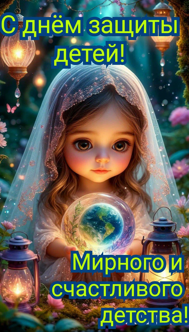 С днём защиты детей! Мирного и счастливого детства!