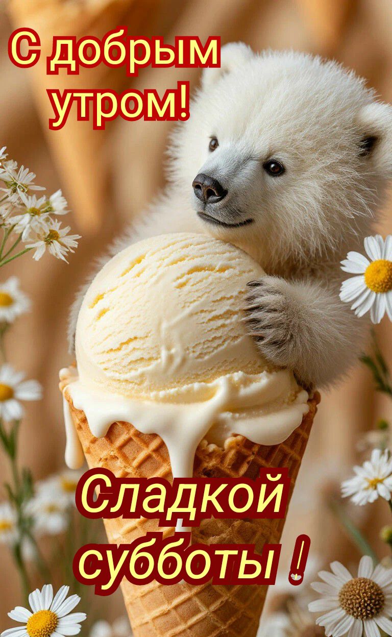 С добрым утром! Сладкой субботы !