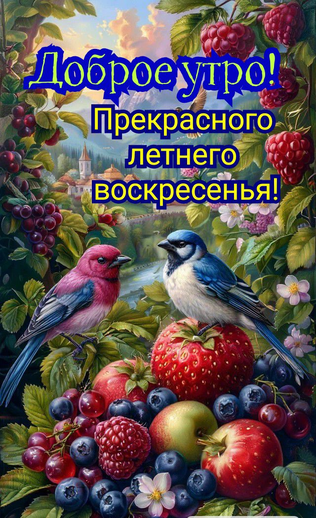 Доброе утро! Прекрасного летнего воскресенья!