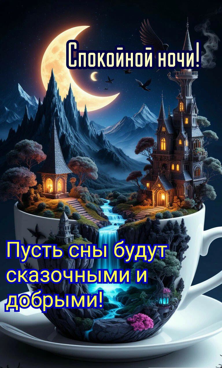 Спокойной ночи! Пусть сны будут сказочными и добрыми!