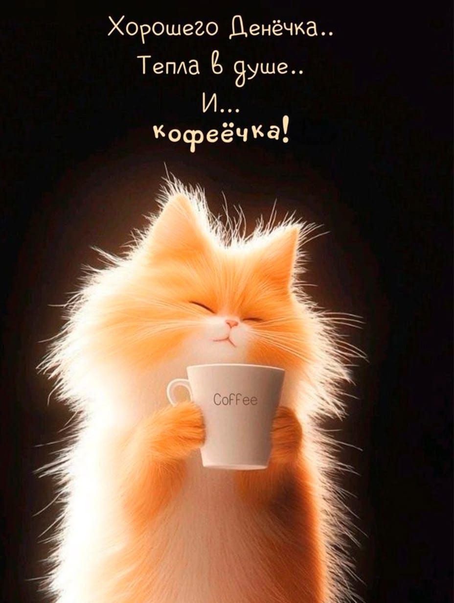 Хорошего денёчка.. Тепла в душе.. И... Кофеечка!