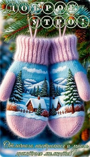 Доброе утро! Отличного настроения и милых праздничных мгновений!