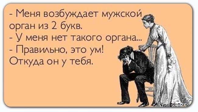 Меня возбуждает мужской д орган из 2 букв У меня нет такого органа Правильно это ум ь Откуда он у тебя