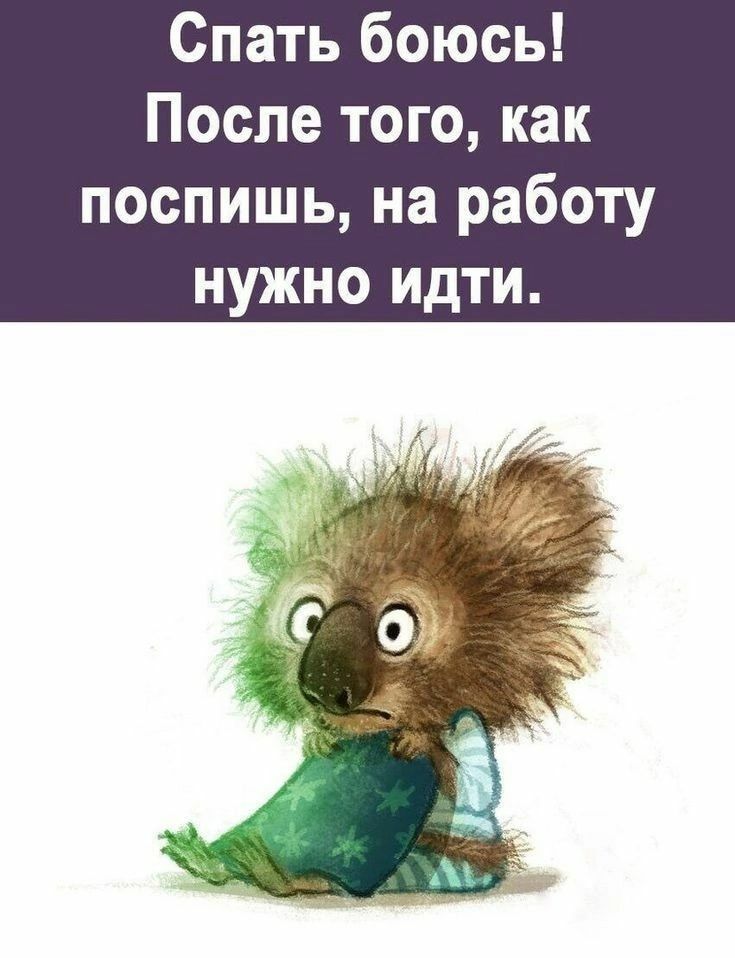 Спать боюсь После того как поспишь на работу нужно идти