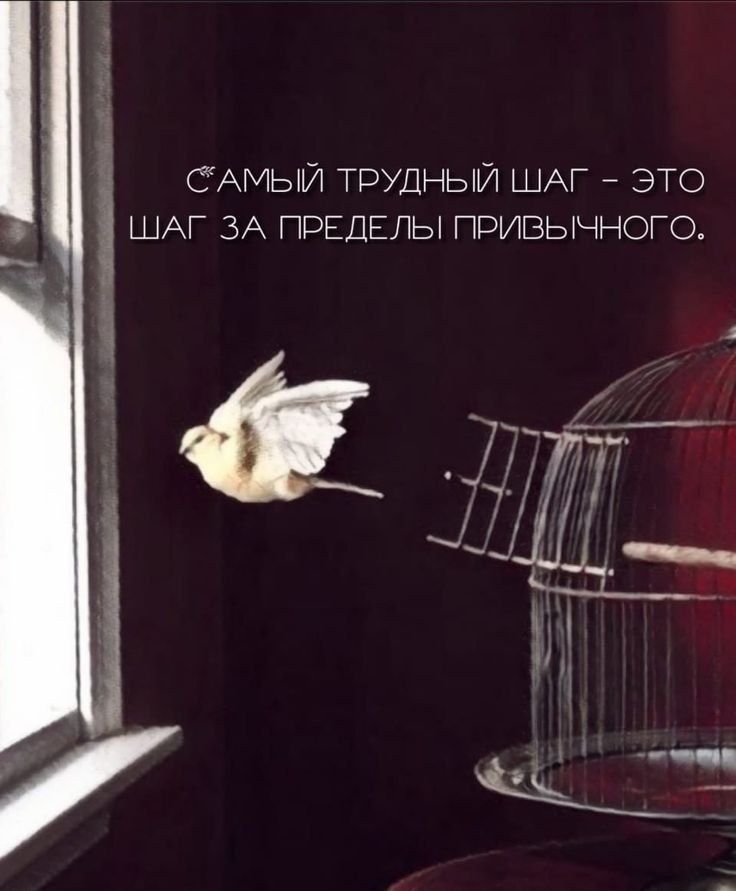 САМЫЙ ТРУДНЫЙ ШАГ ЭТО ШАГ ЗА ПРЕДЕЛЫ ПРИВЫЧНОГО