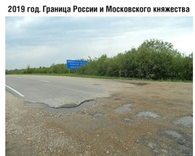 2019 год Граница России и Московского княжества