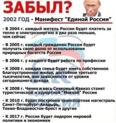 ЗАБЫЛ?

2002 ГОД - Манифест 