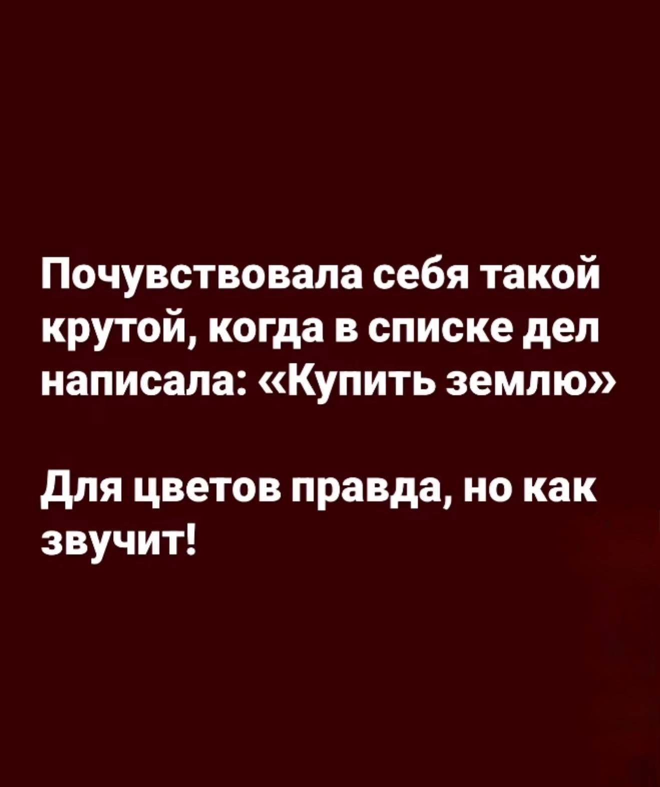 Почувствовала себя такой крутой, когда в списке дел написала: «Купить землю» Для цветов правда, но как звучит!