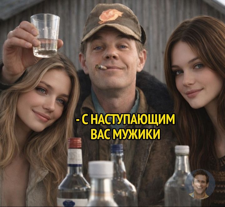 - С наступающим вас мужики