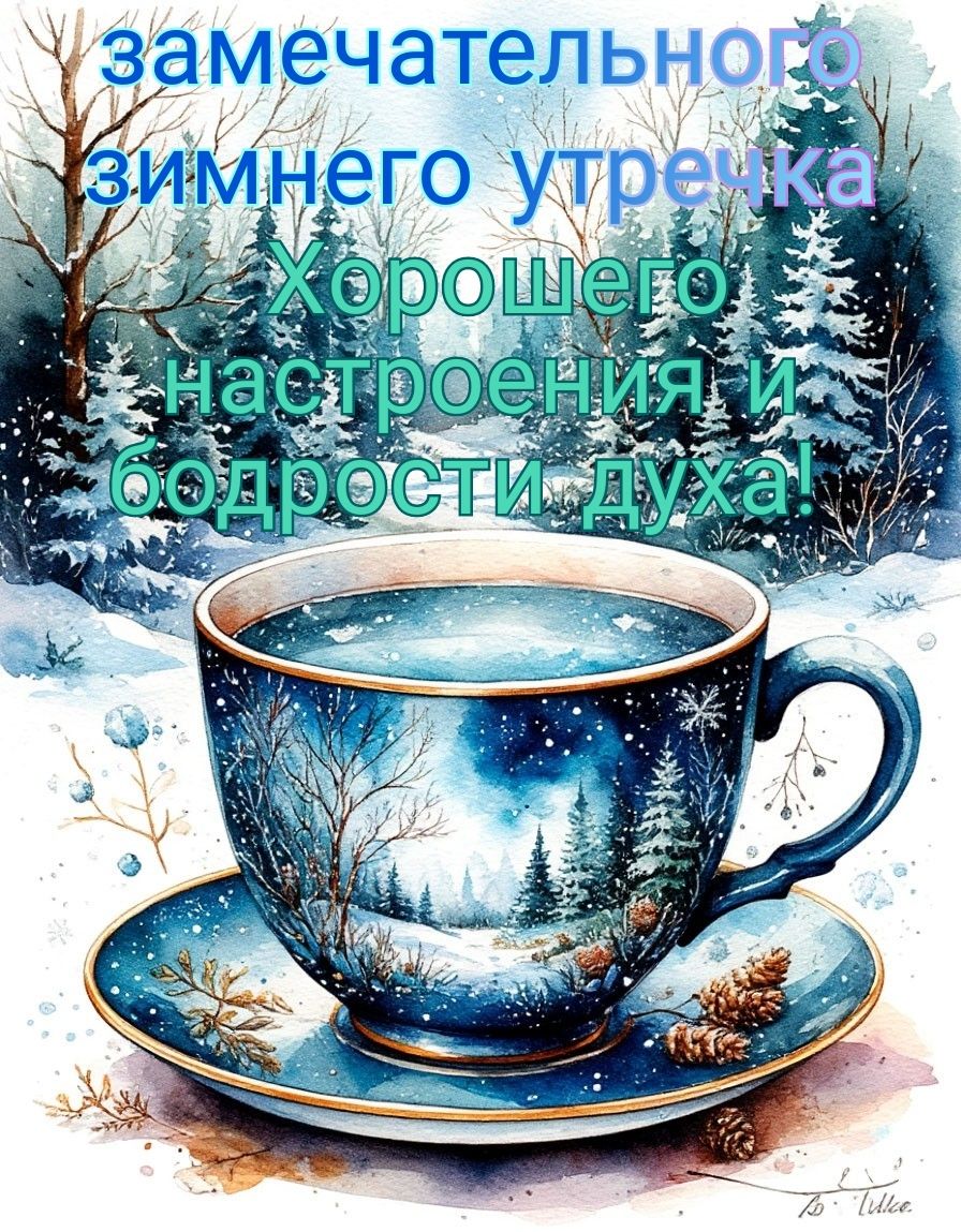 замечательного зимнего утречка Хорошего настроения и бодрости духа!