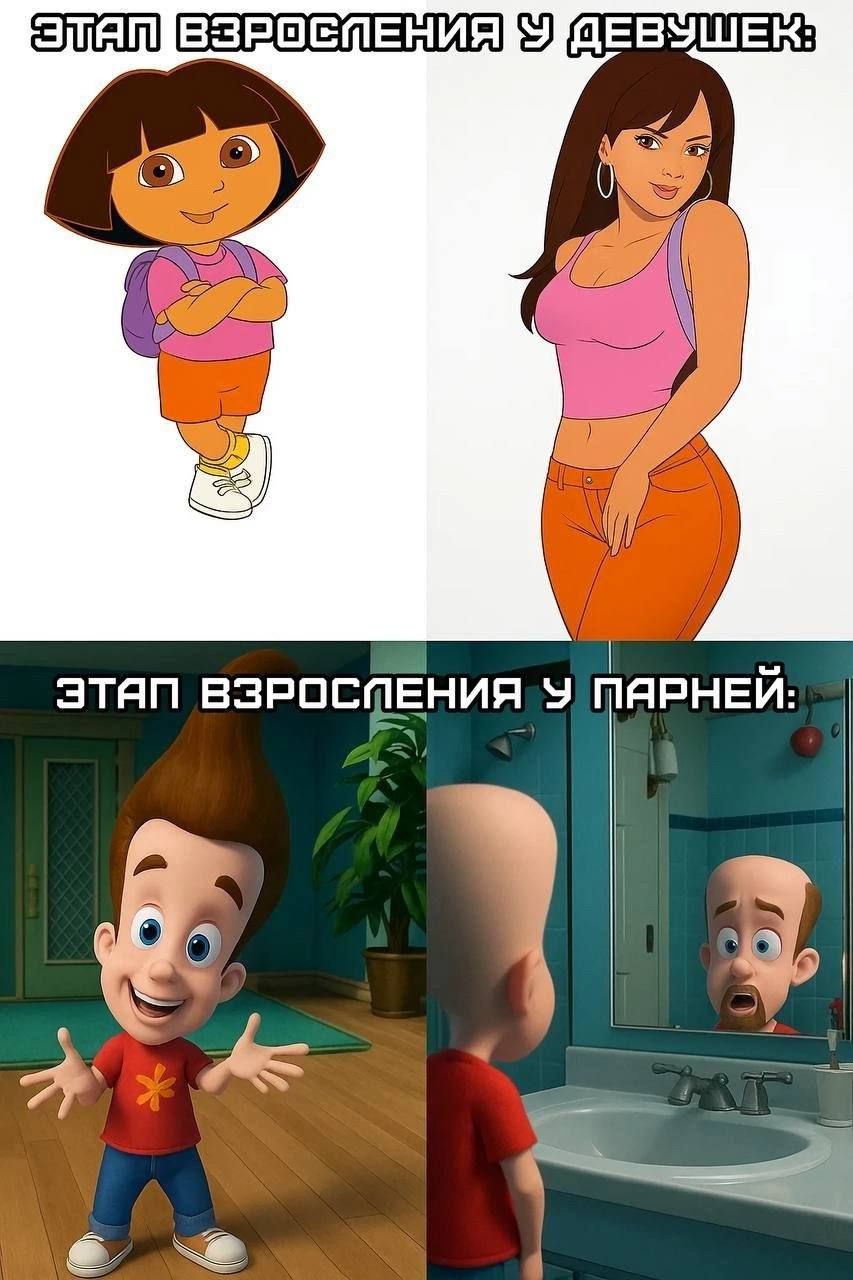 Этап взросления у девушек: Этап взросления у парней: