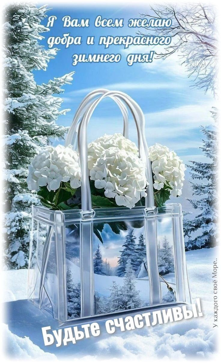 Я Вам всем желаю добра и прекрасного зимнего дня! Будьте счастливы!