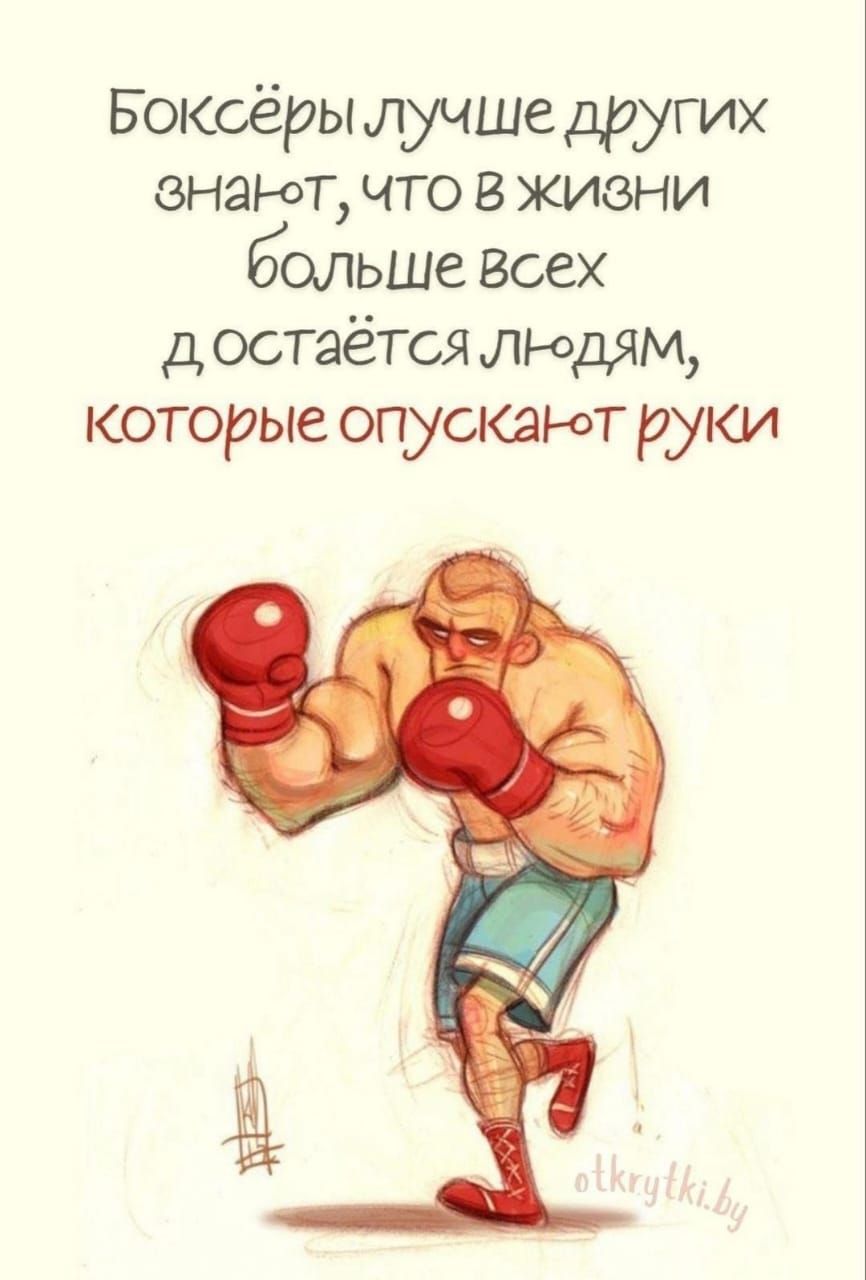 Боксёры лучше других знают, что в жизни больше всех остаётся людям, которые опускают руки