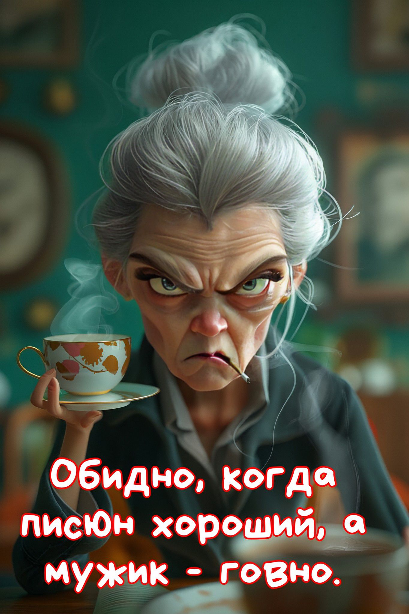 Обидно, когда писюн хороший, а мужик - говно.