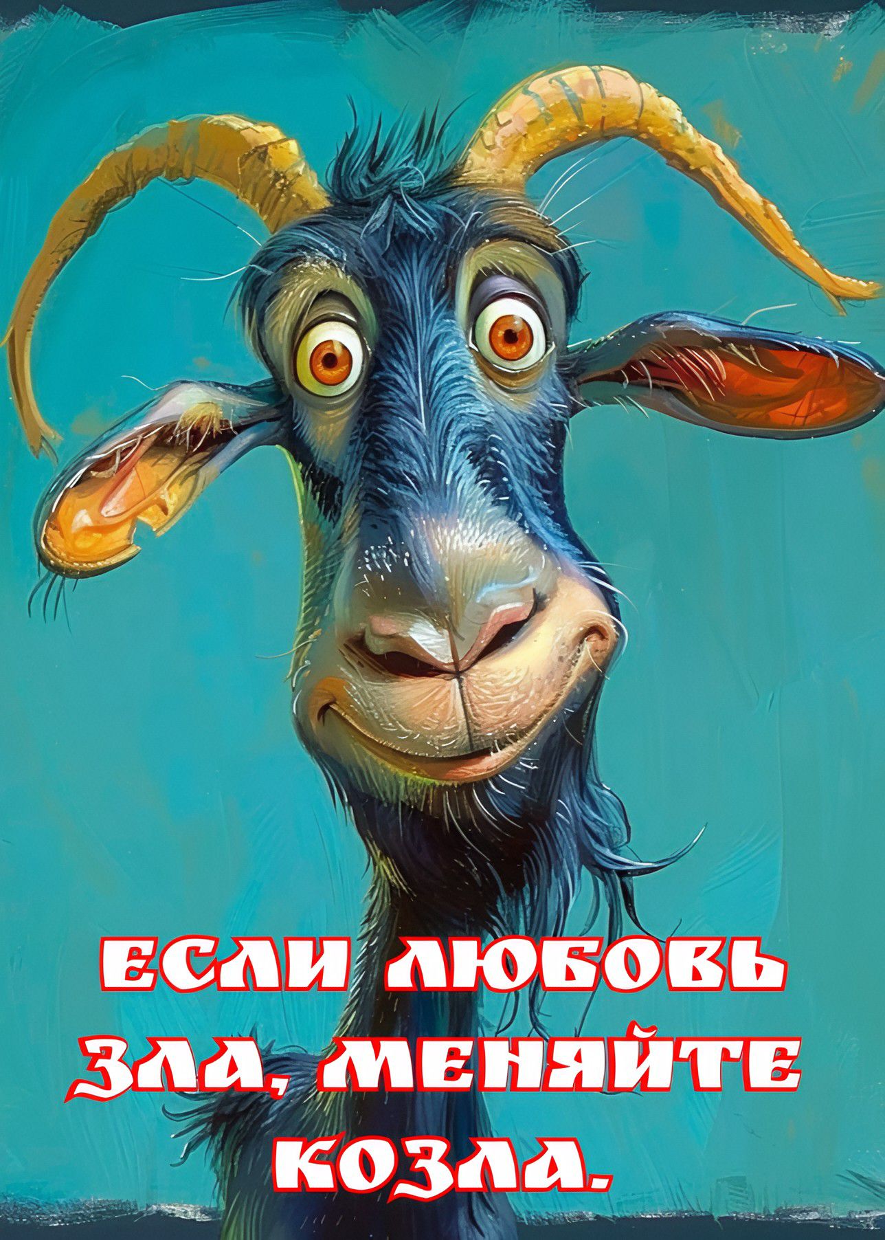 если любовь зла, меняйте козла.