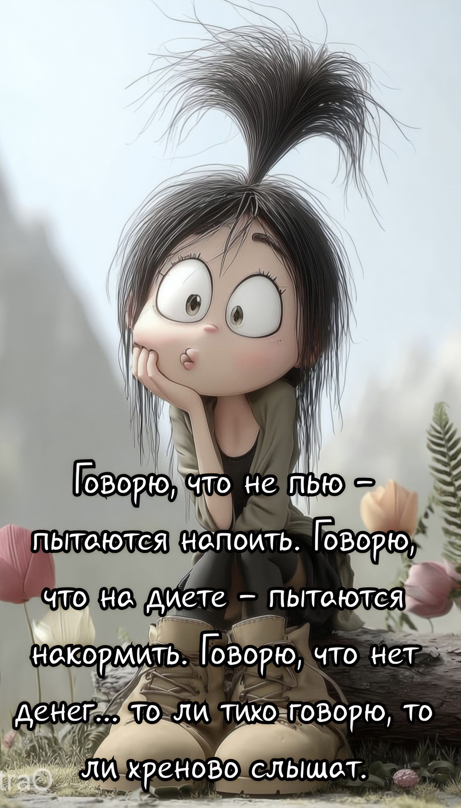 Говорю, что не пью - пытаются напоить. Говорю, что на диете - пытаются накормить. Говорю, что нет денег... то ли тихо говорю, то ли хреново слышат.