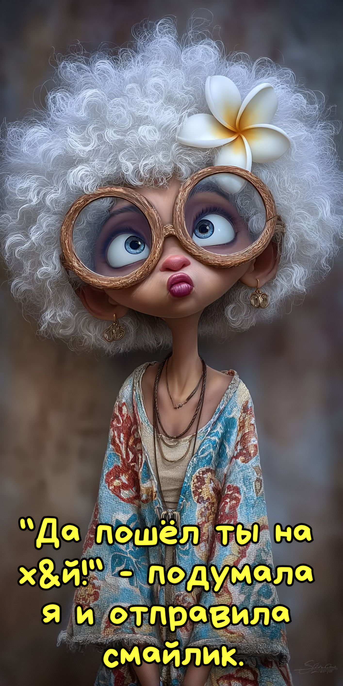 Да пошёл ты на хуй! - подумала я и отправила смайлик.