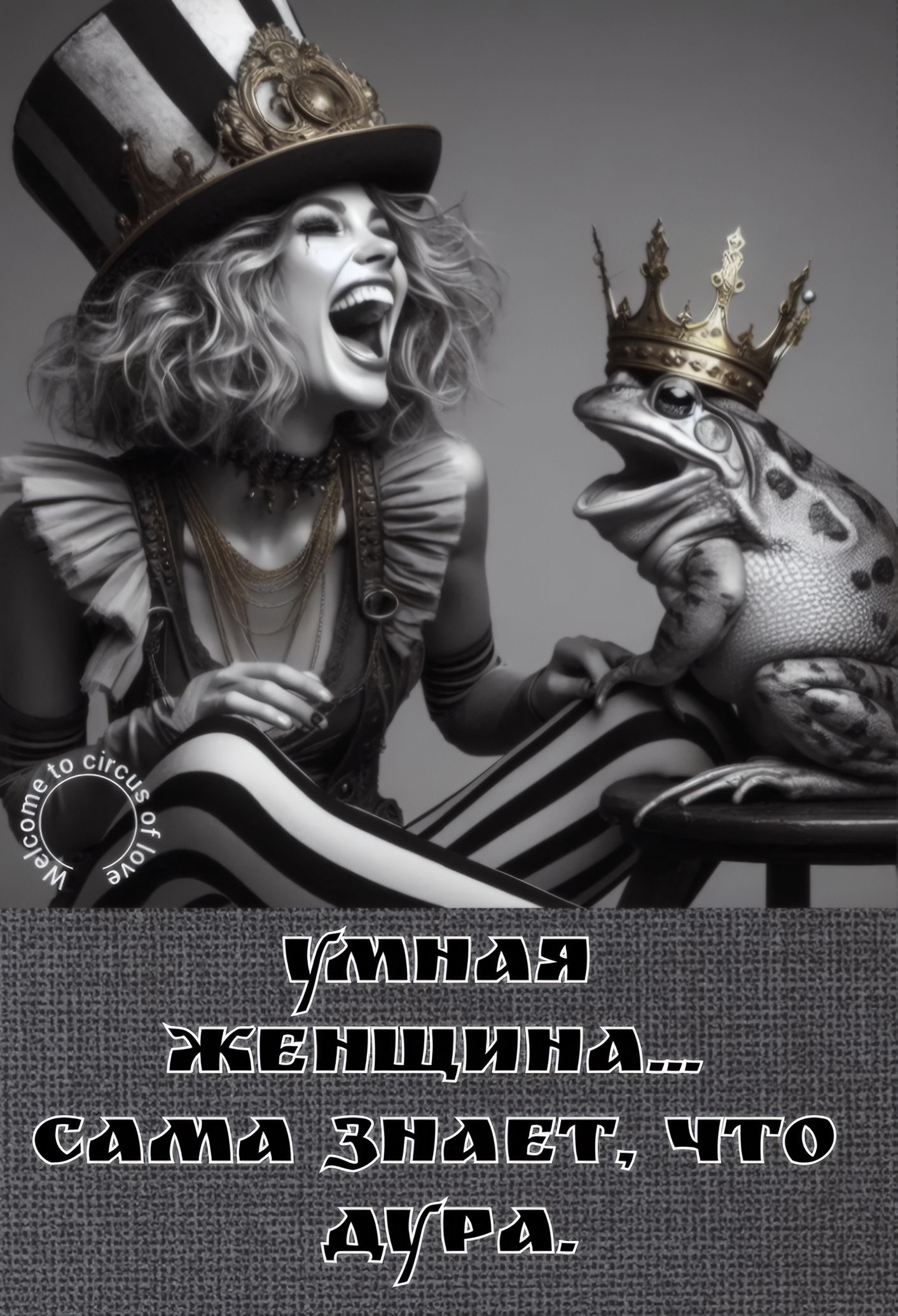 умная женщина... сама знает, что дура.