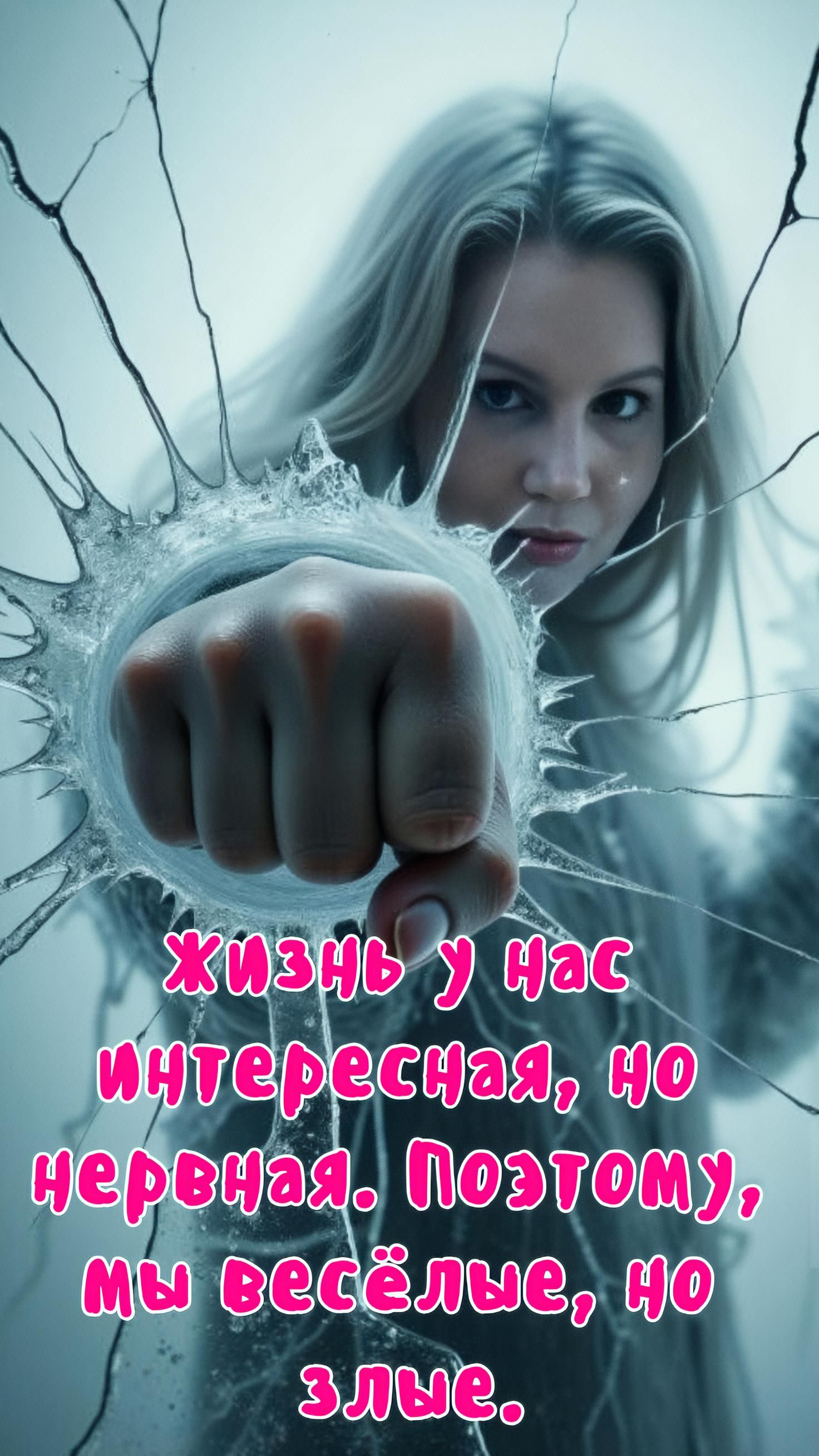 Жизнь у нас интересная, но нервная. Поэтому, мы весёлые, но злые.