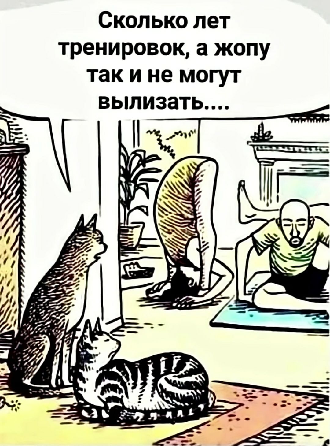 Сколько лет тренировок, а жопу так и не могут вылезать....