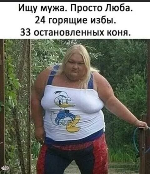 Ищу мужа Просто Люба 24 горящие избы 33 остановленных коня