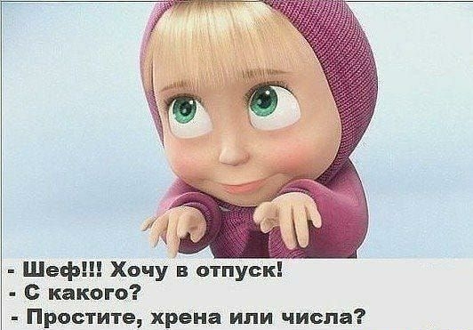 Шеф Хочу в отпуск с какого Простите хрена или числа