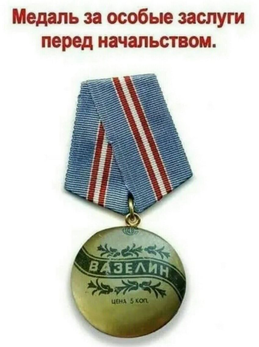 Медаль за особые заслуги перед начальством