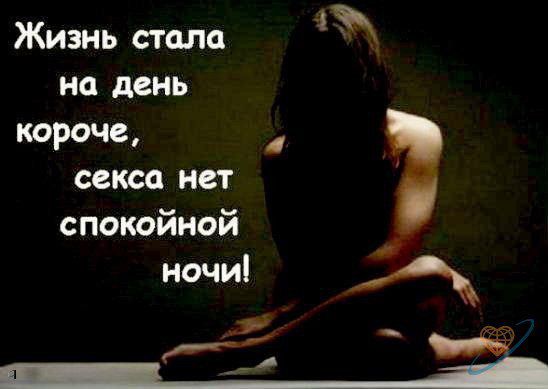 Жизнь стала на день короче, секса нет спокойной ночи!